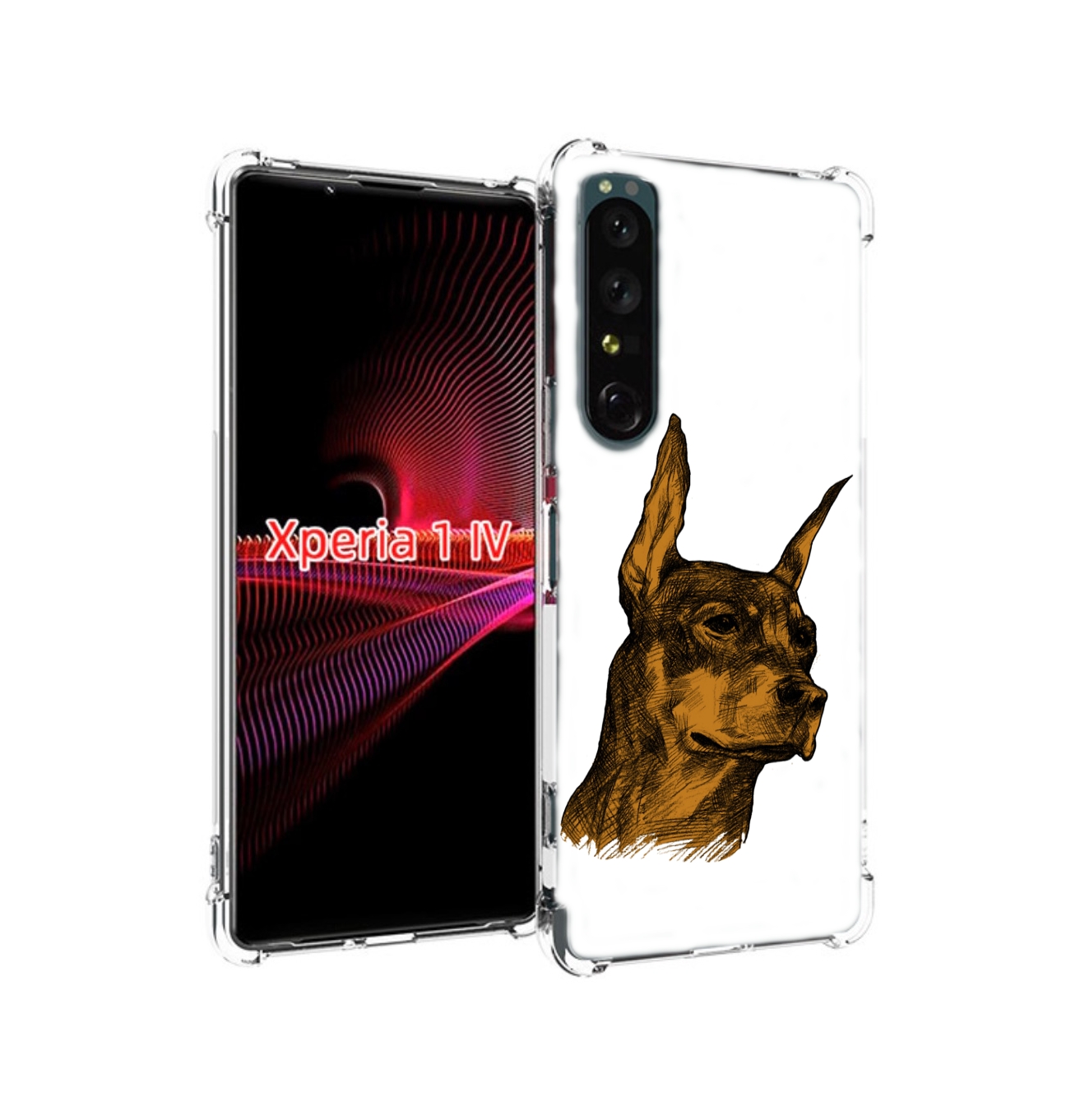 

Чехол накладка MyPads скетч доберман для Sony Xperia 1 IV, Прозрачный, Tocco