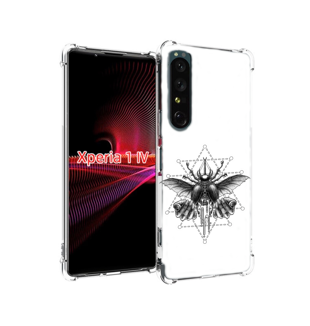 

Чехол накладка MyPads скарабей для Sony Xperia 1 IV, Прозрачный, Tocco