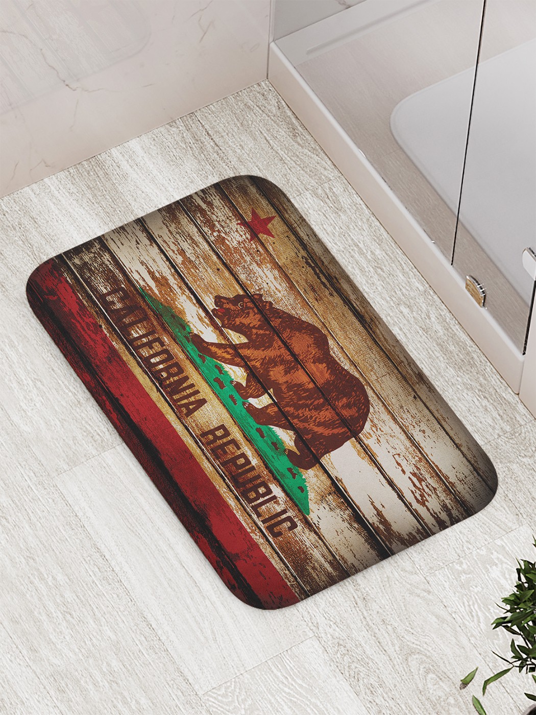 

Коврик противоскользящий для ванной, сауны, бассейна, 77х52 см bath_78173 JoyArty