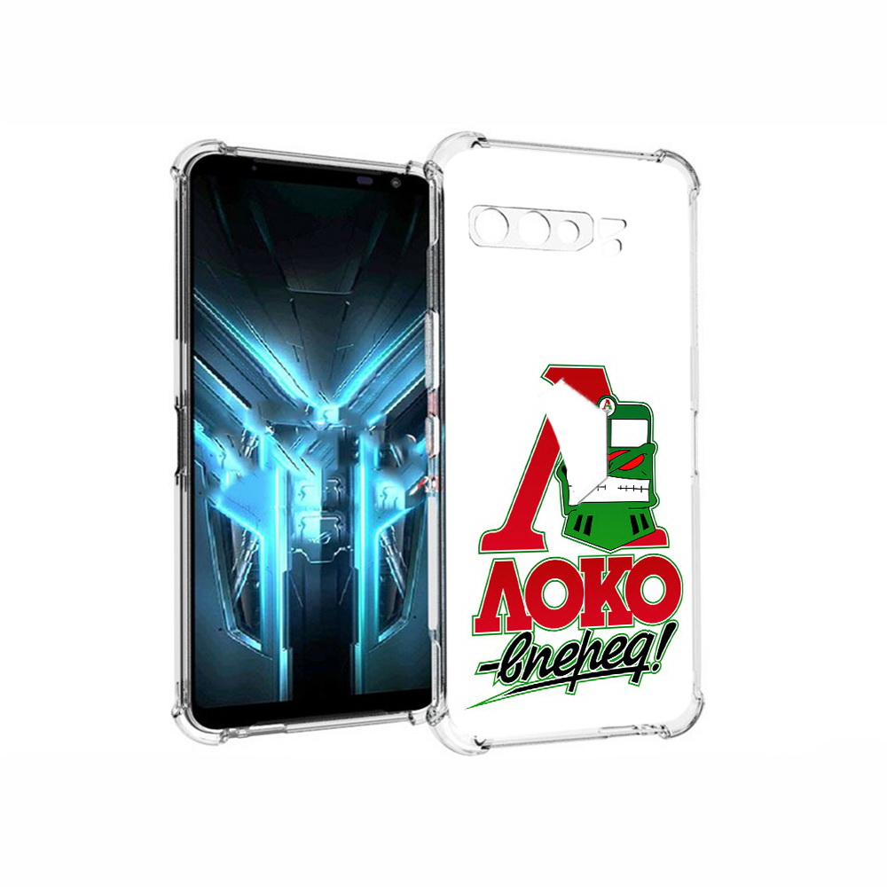 

Чехол MyPads Tocco для Asus ROG Phone 3 ФК локо вперед, Прозрачный, Tocco