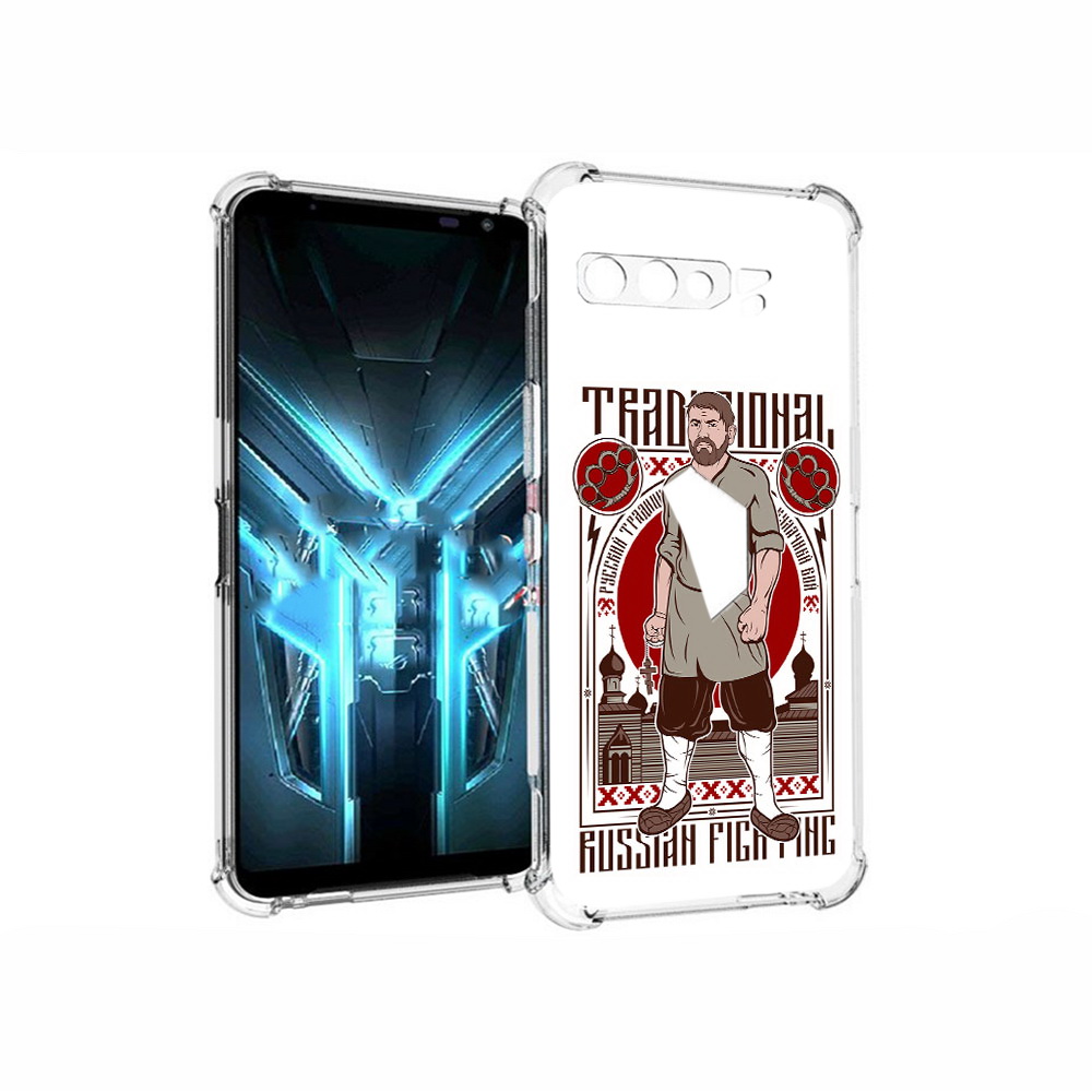 

Чехол MyPads Tocco для Asus ROG Phone 3 Традициональный мужчина, Прозрачный, Tocco