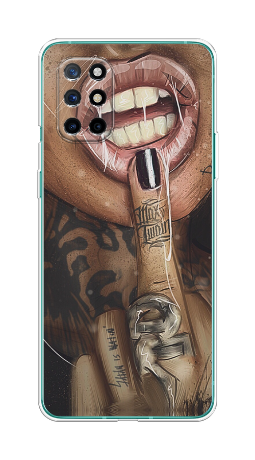 

Чехол Awog на OnePlus 8T / ВанПлас 8T "Девушка с татуировками", Бежевый;розовый;черный, 151150-9