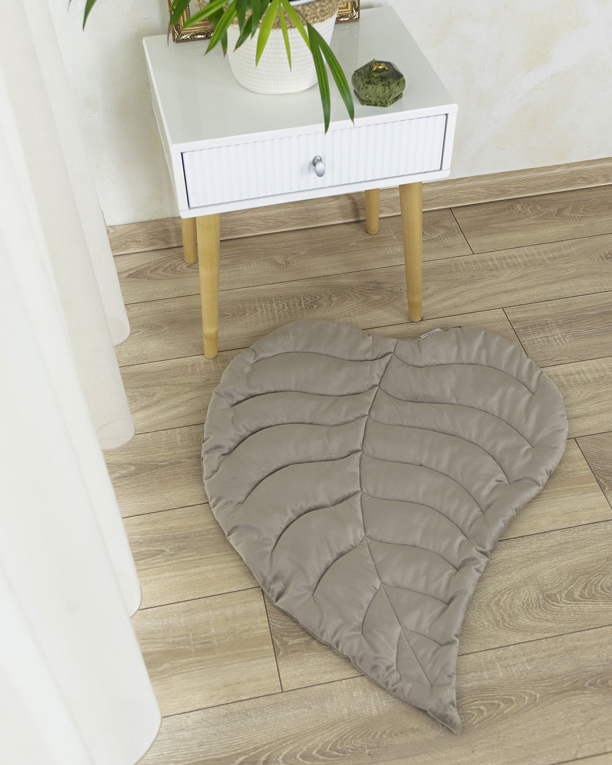 Коврик бархатный 90х70 Беллиссимо Светлая карамель Evrika Home