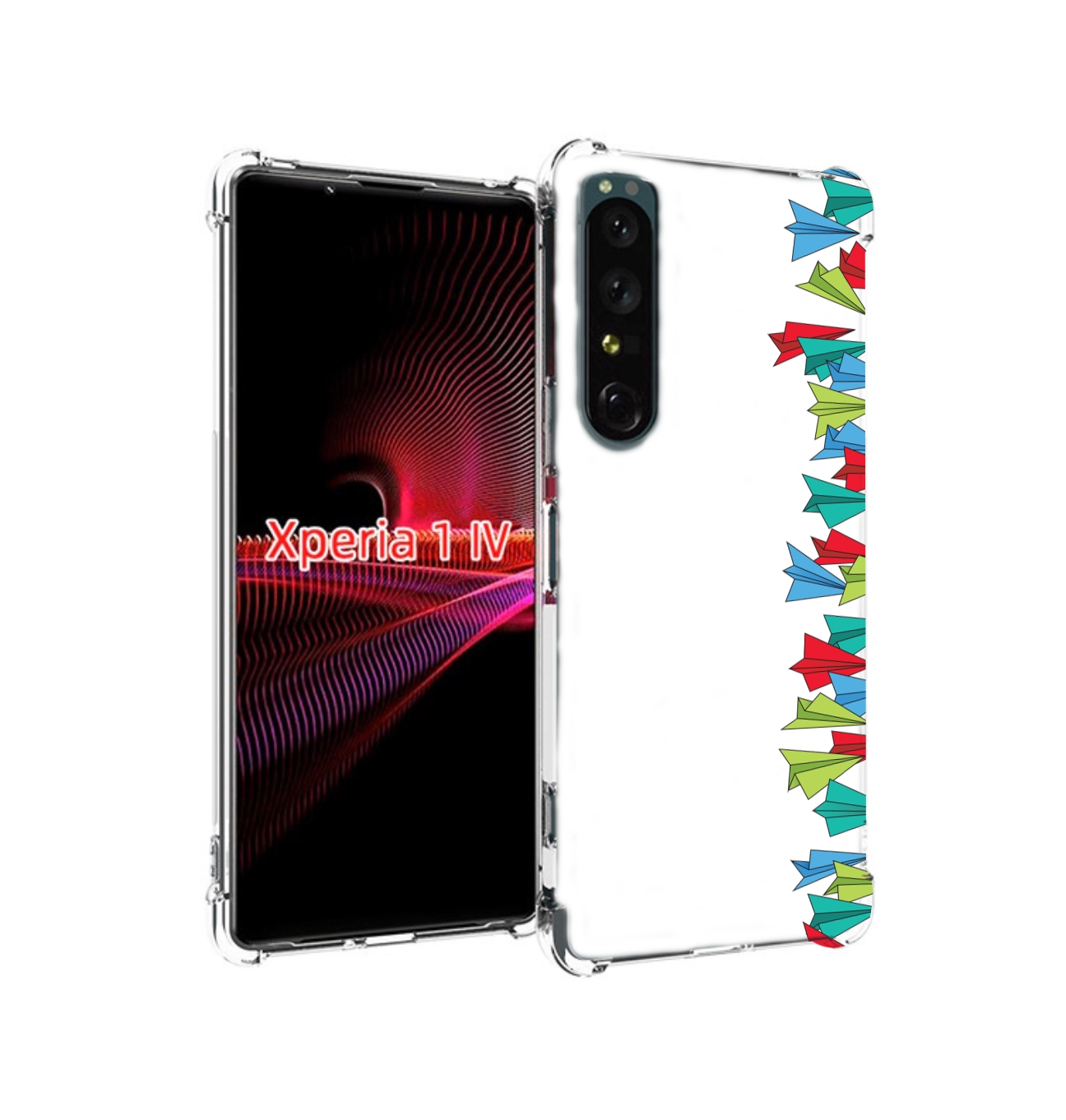 

Чехол накладка MyPads самолетики из листочков для Sony Xperia 1 IV, Прозрачный, Tocco