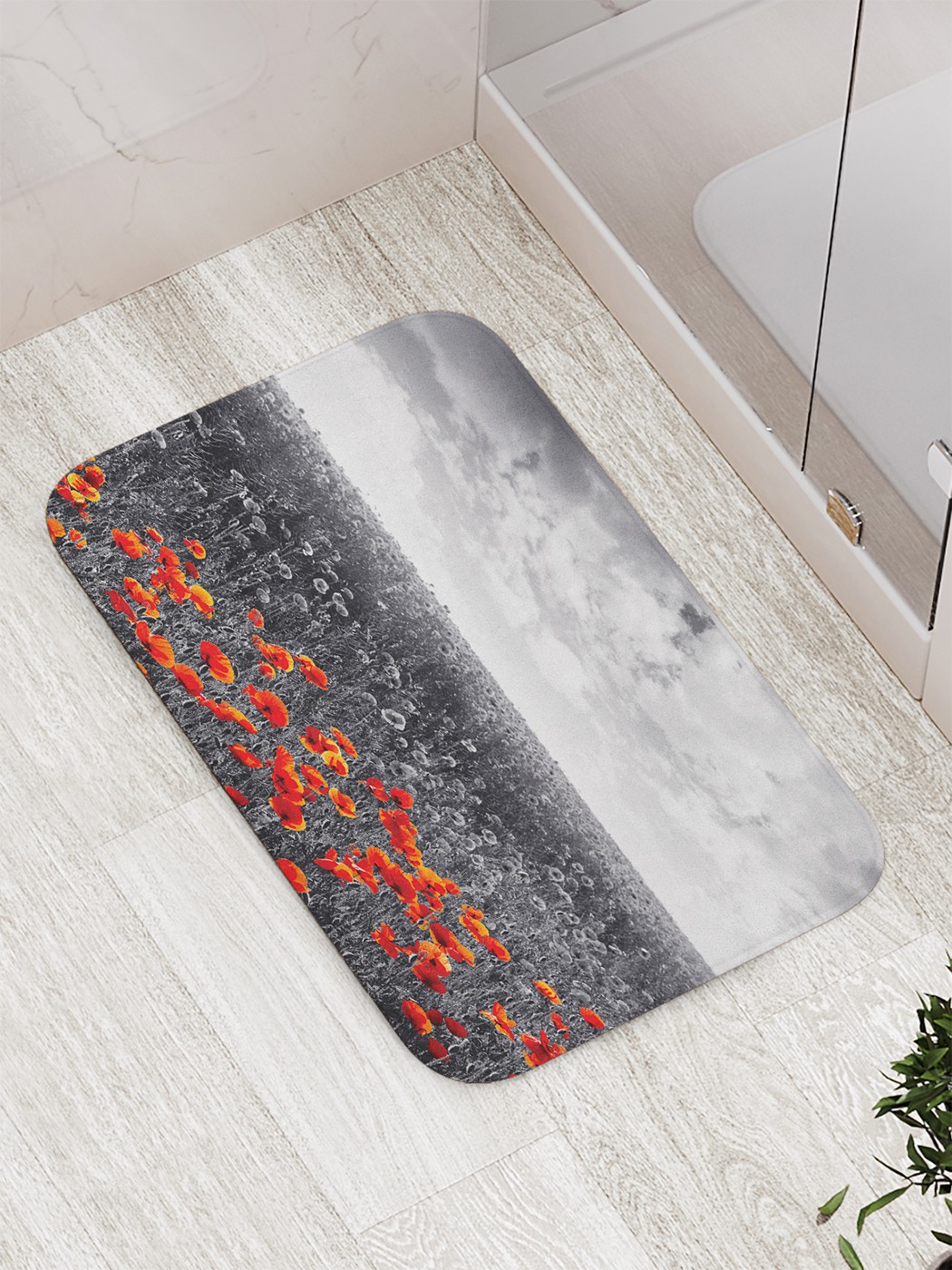 

Коврик противоскользящий для ванной, сауны, бассейна, 77х52 см bath_78164 JoyArty