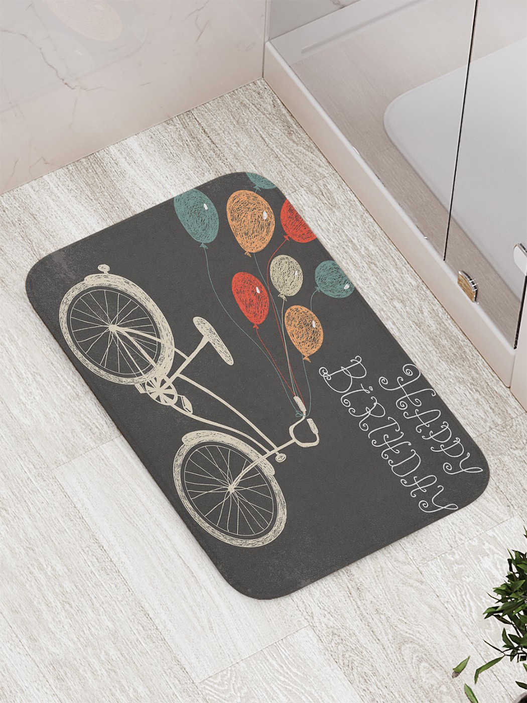 

Коврик противоскользящий для ванной, сауны, бассейна, 77х52 см bath_78163 JoyArty