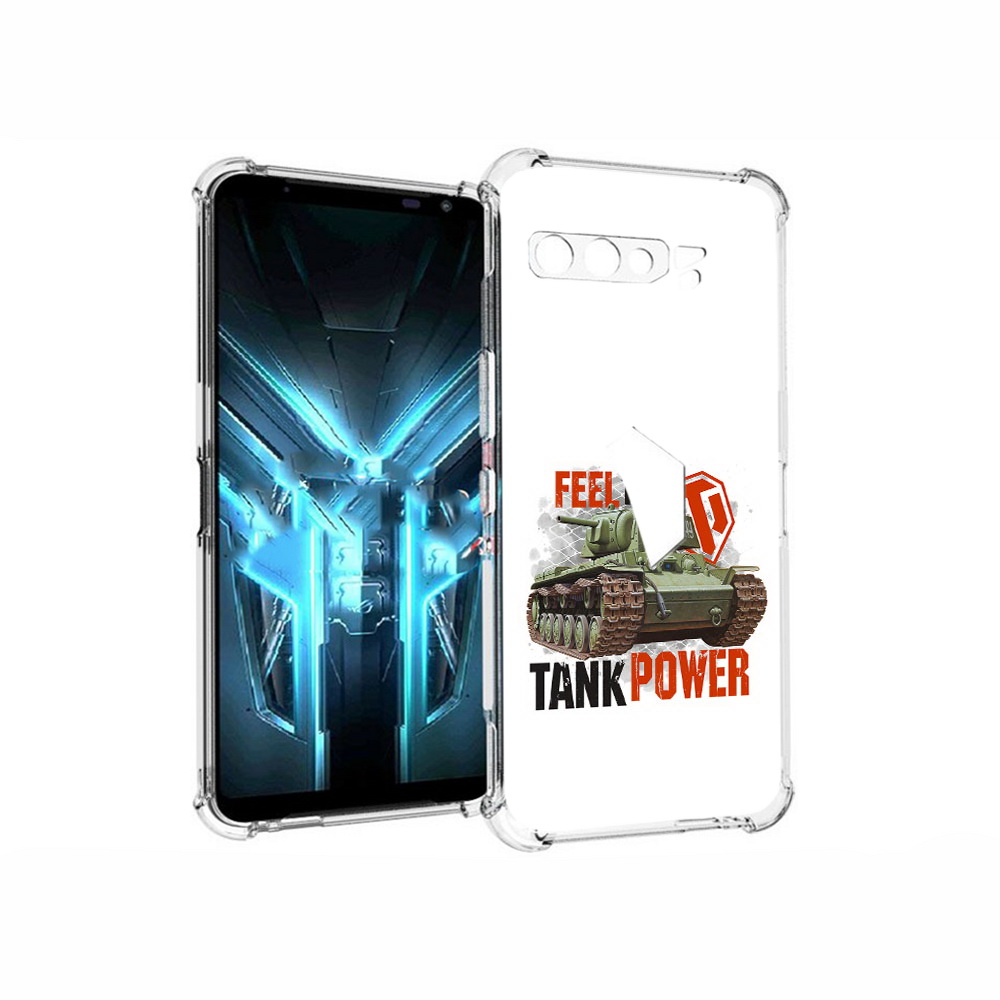 

Чехол MyPads Tocco для Asus ROG Phone 3 Танк, Прозрачный, Tocco