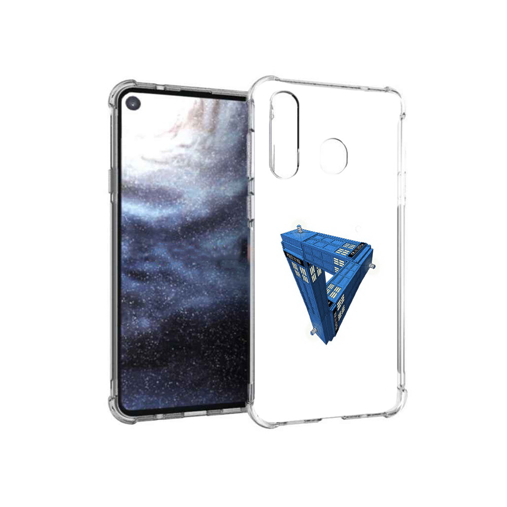 

Чехол MyPads Tocco для Samsung Galaxy A8s головолока абстракция (PT124633.501.291), Прозрачный, Tocco