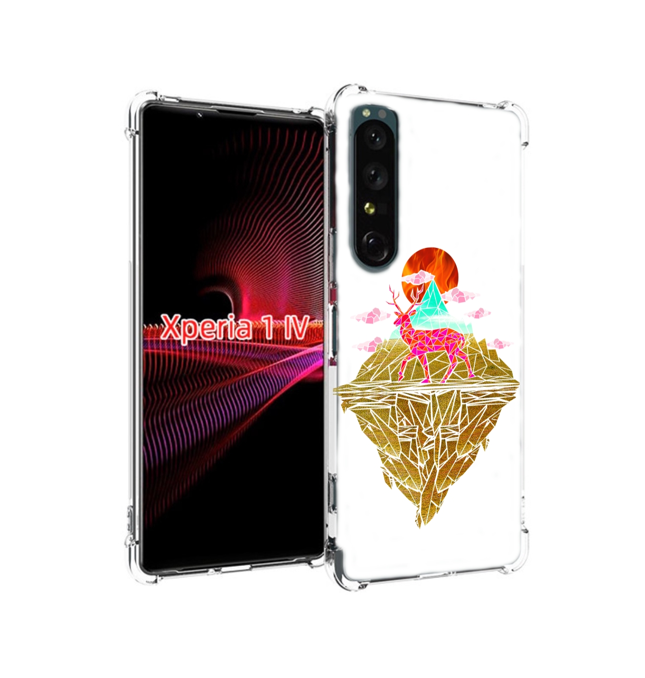 

Чехол накладка MyPads розовый олень абстракция для Sony Xperia 1 IV, Прозрачный, Tocco