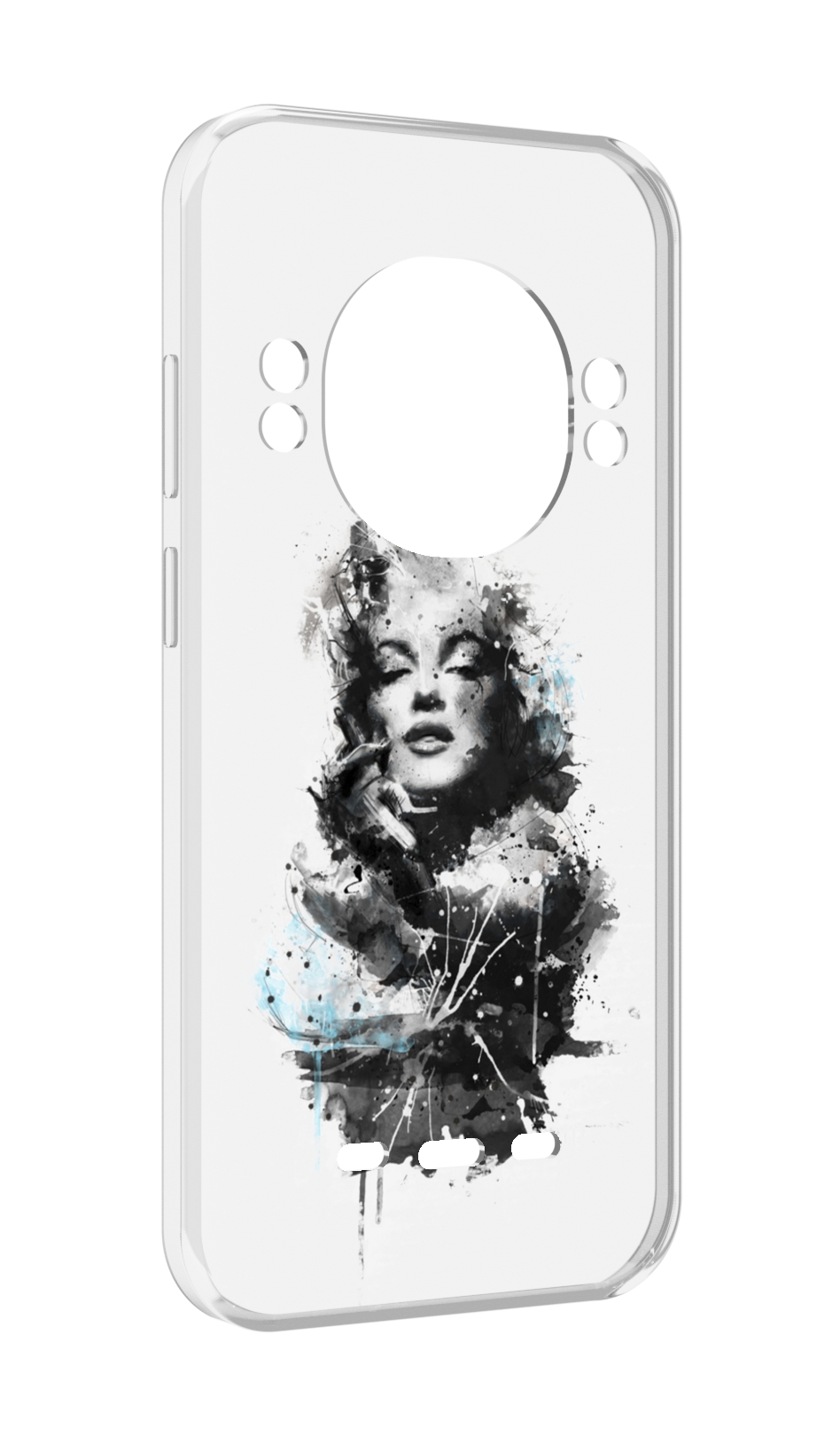 

Чехол Mypads Мерлин Монро Загадочная Женский для Ulefone Power Armor 16 Pro, Прозрачный, Tocco