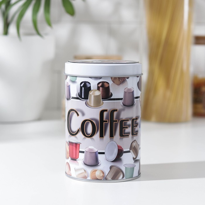 фото Банка для сыпучих продуктов coffee, 13×9×9 см nobrand