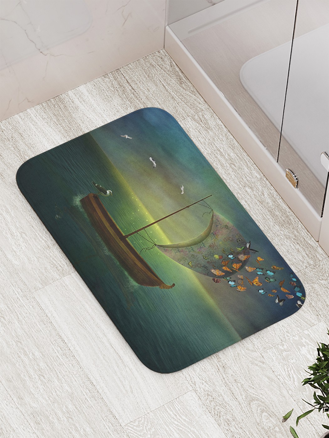 

Коврик противоскользящий для ванной, сауны, бассейна, 77х52 см bath_78124 JoyArty