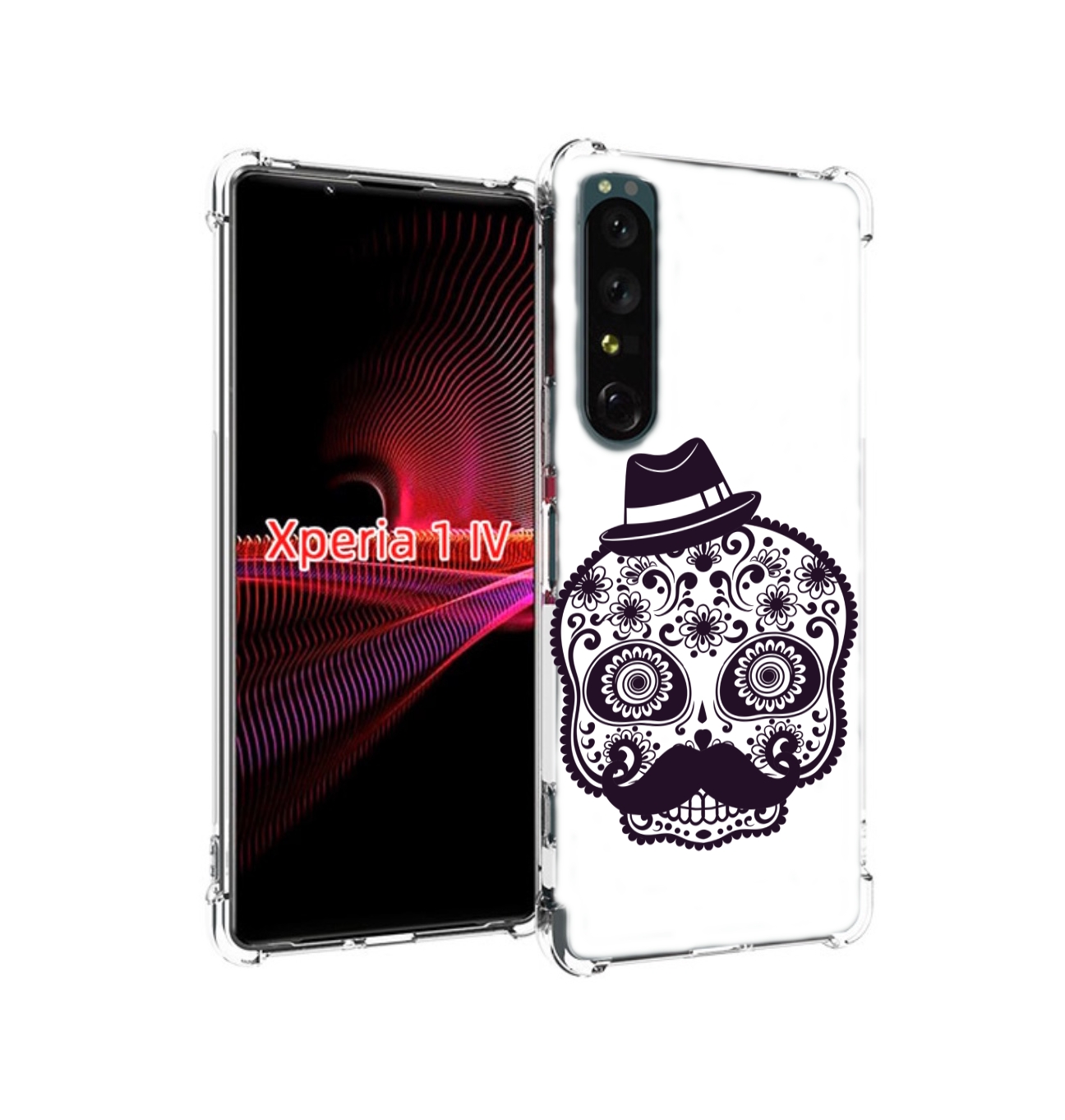 

Чехол накладка MyPads разрисованный скелет для Sony Xperia 1 IV, Прозрачный, Tocco