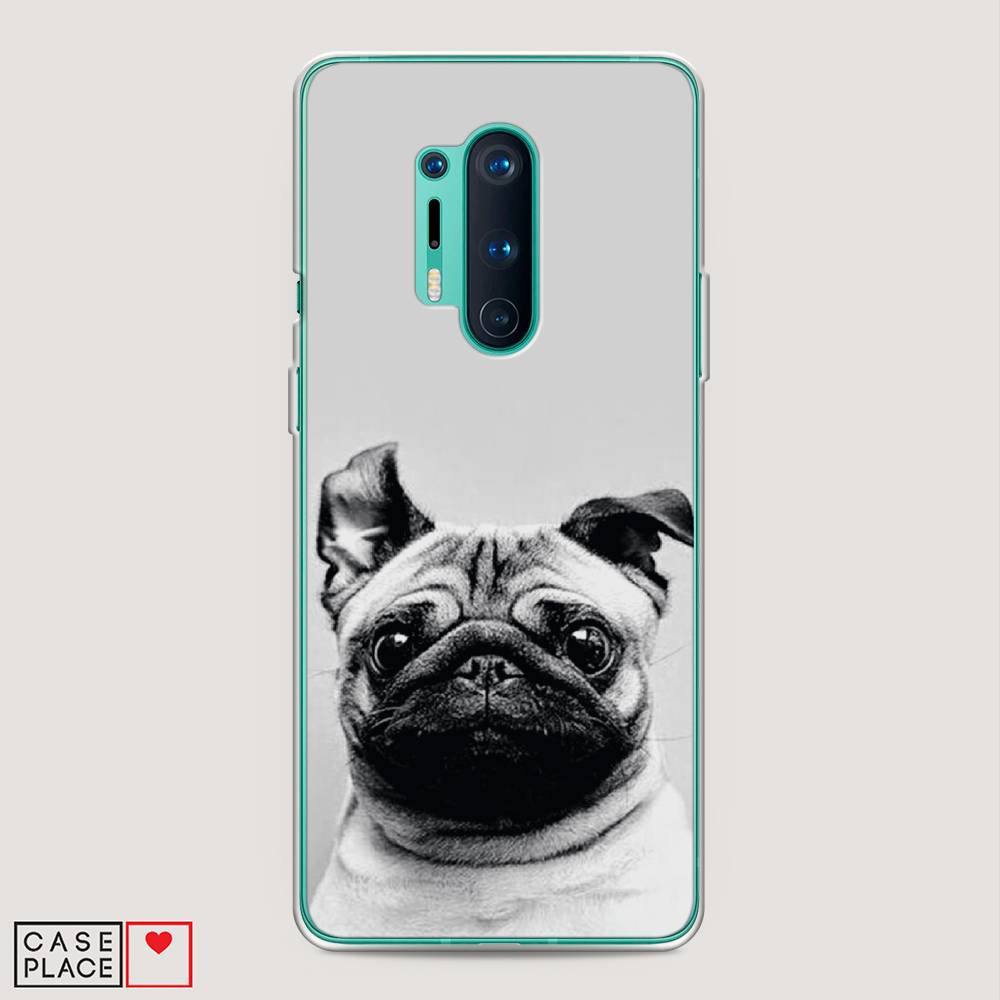 

Чехол Awog на OnePlus 8 Pro / ВанПлас 8 Pro "Ушастый мопс", Серый, 151050-1