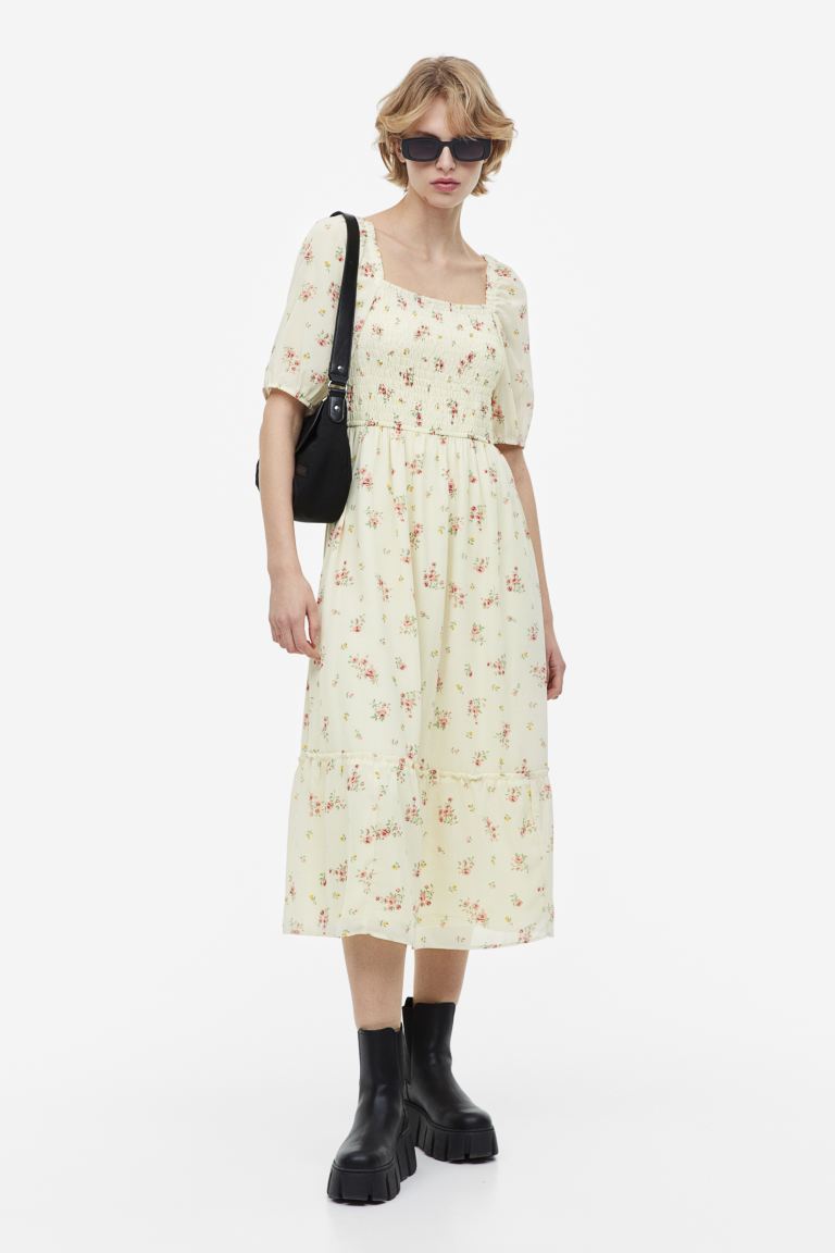 

Платье женское H&M 1139141002 бежевое 2XS (доставка из-за рубежа), 1139141002