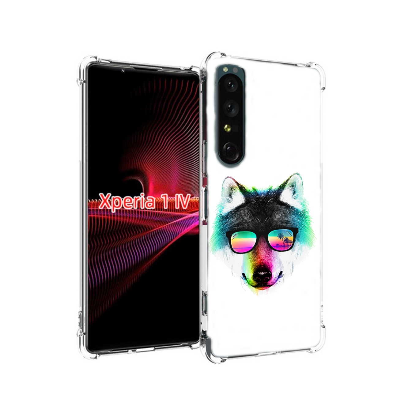 

Чехол накладка MyPads радужный волк для Sony Xperia 1 IV, Прозрачный, Tocco