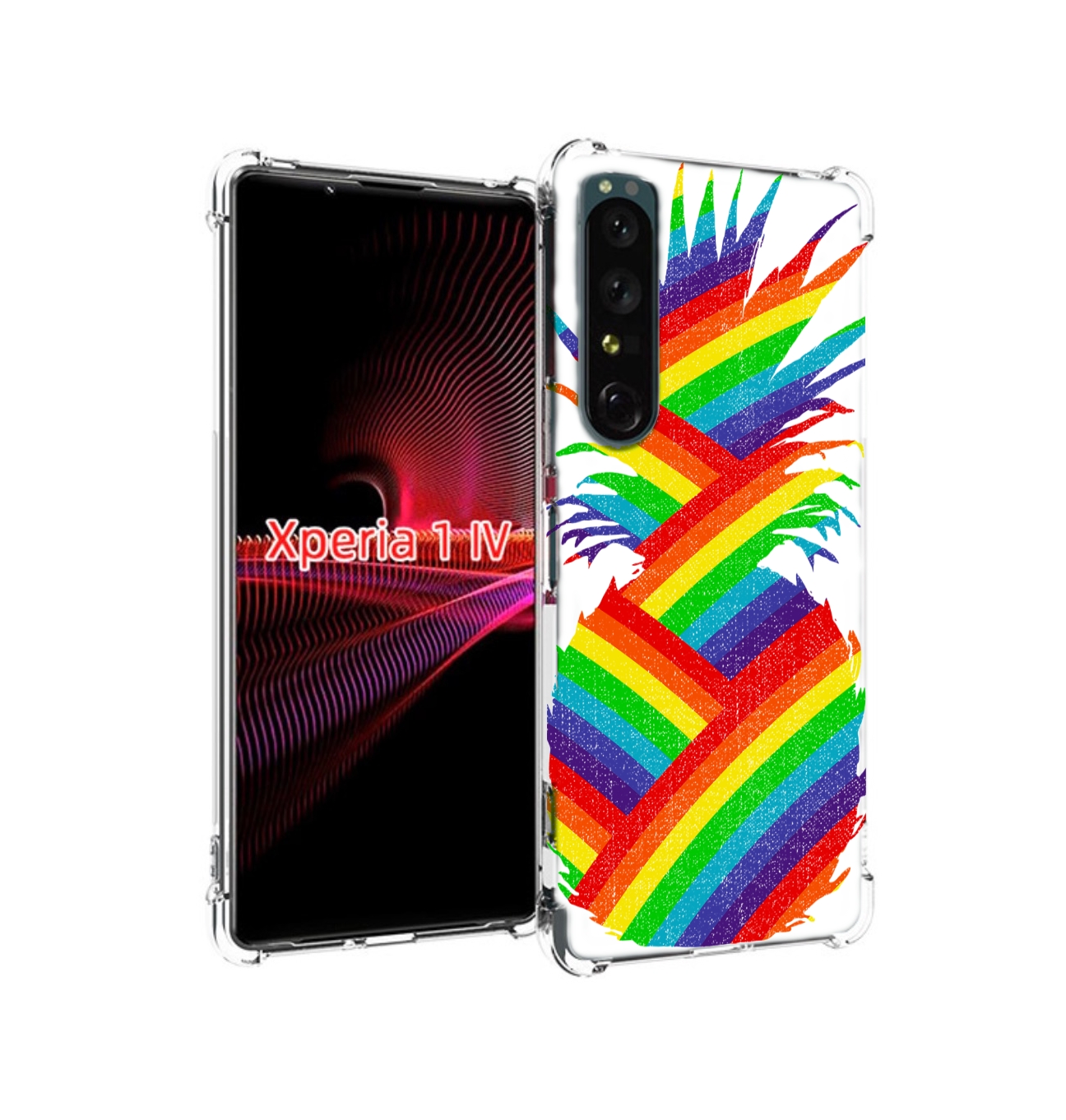 

Чехол накладка MyPads радужный ананас для Sony Xperia 1 IV, Прозрачный, Tocco