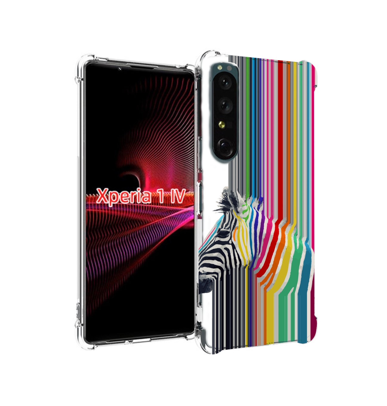

Чехол накладка MyPads радужная зебра для Sony Xperia 1 IV, Прозрачный, Tocco