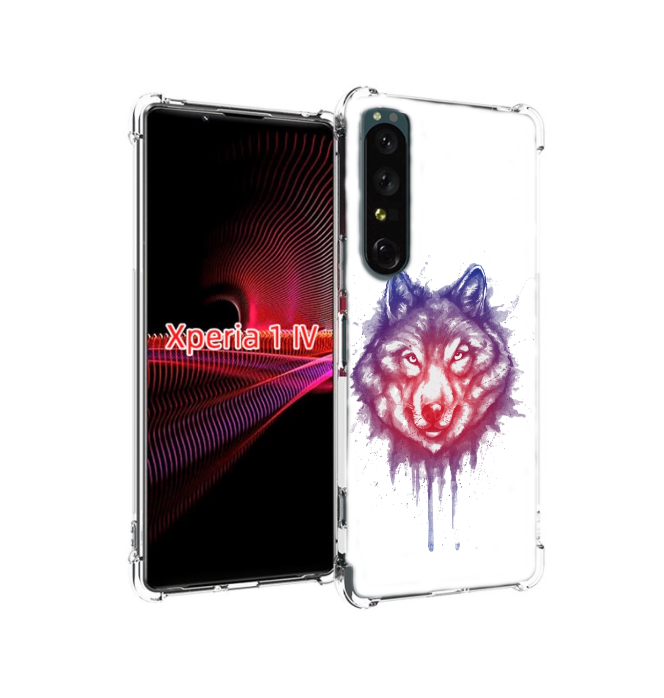 

Чехол накладка MyPads пушистый волк для Sony Xperia 1 IV, Прозрачный, Tocco