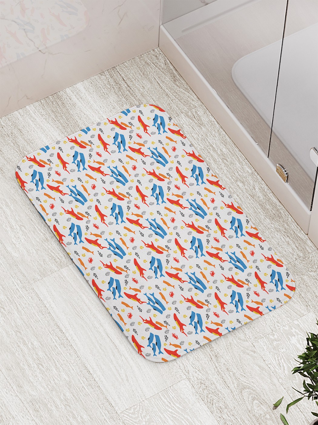 

Коврик противоскользящий для ванной, сауны, бассейна, 77х52 см bath_78027 JoyArty