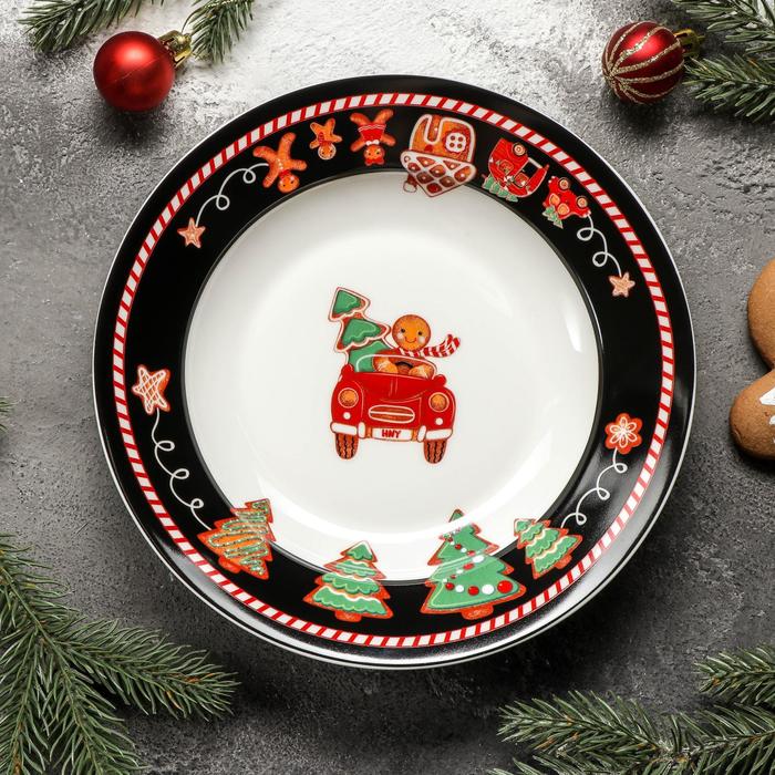 

Тарелка суповая Magistro «Новый год. Пряничное волшебство», 500 мл, d=20,2 см