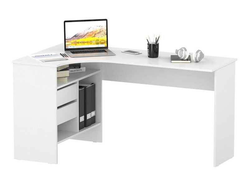 фото Письменный стол спм-25 белый, левый сокол