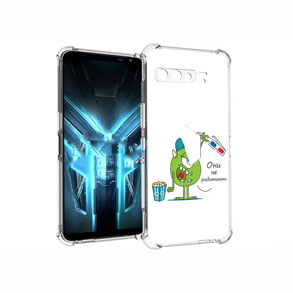 

Чехол MyPads Tocco для Asus ROG Phone 3 Очки не работают, Прозрачный, Tocco