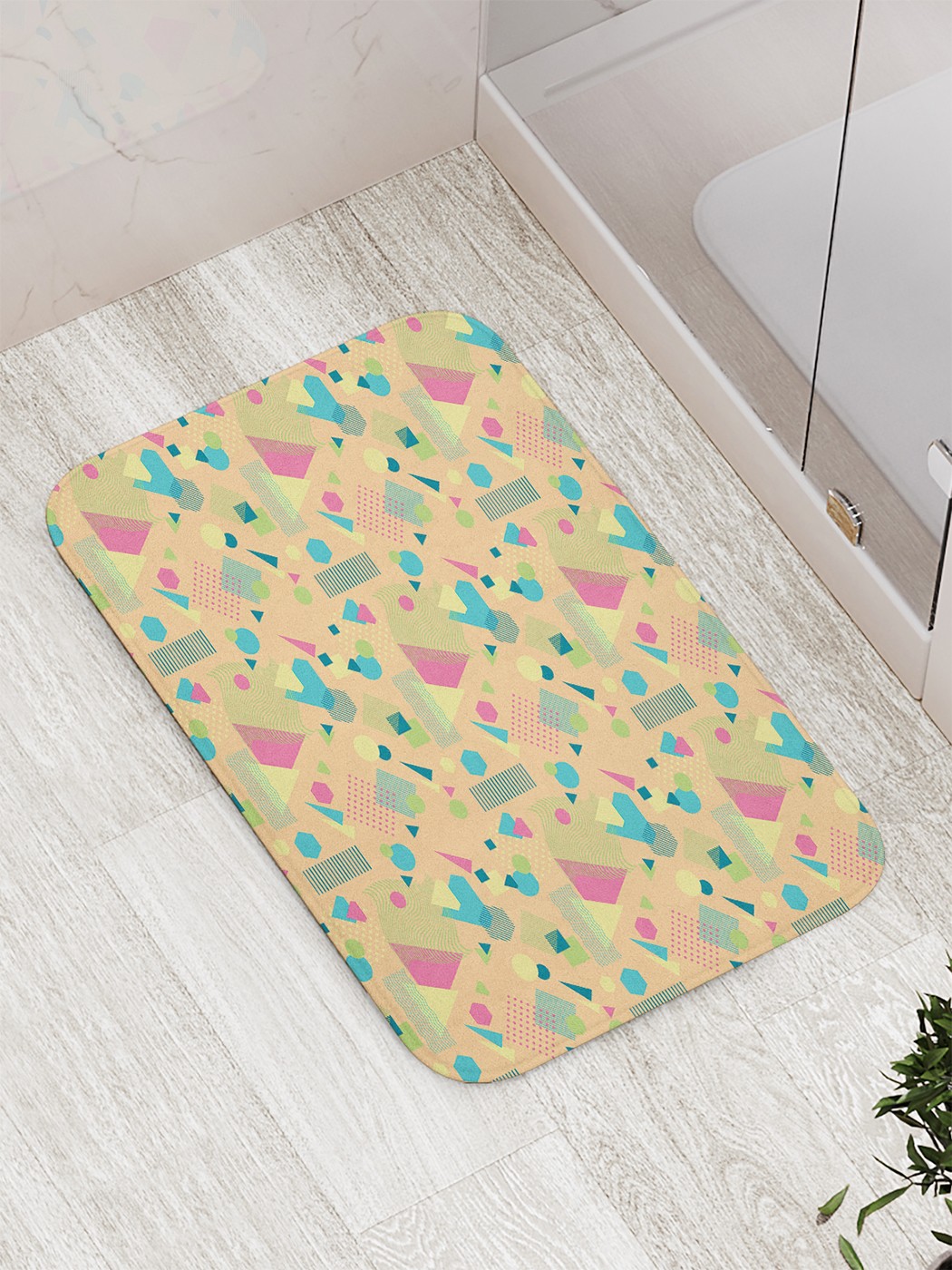 

Коврик противоскользящий для ванной, сауны, бассейна, 77х52 см bath_78007 JoyArty