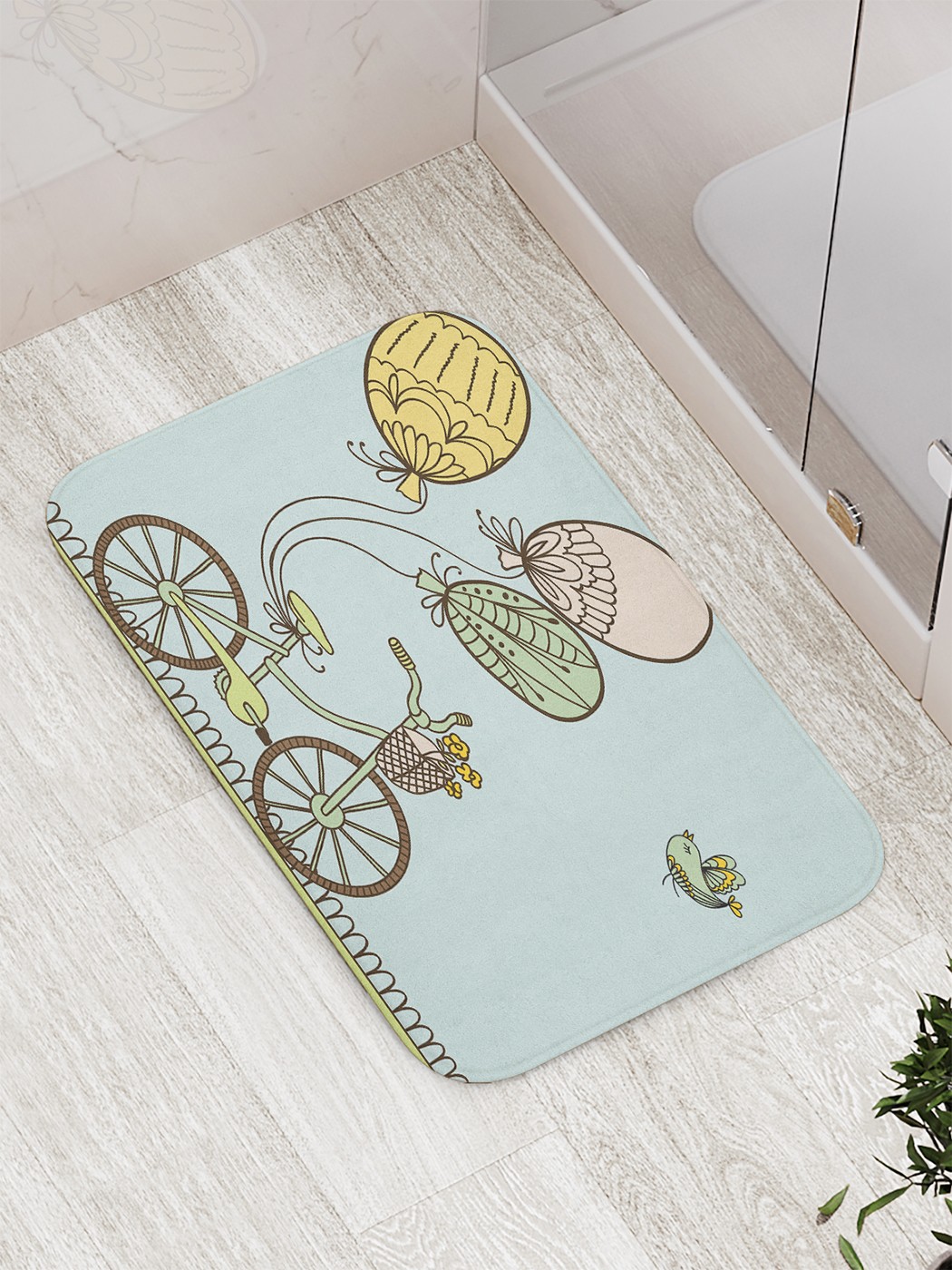 

Коврик противоскользящий для ванной, сауны, бассейна, 77х52 см bath_78001 JoyArty