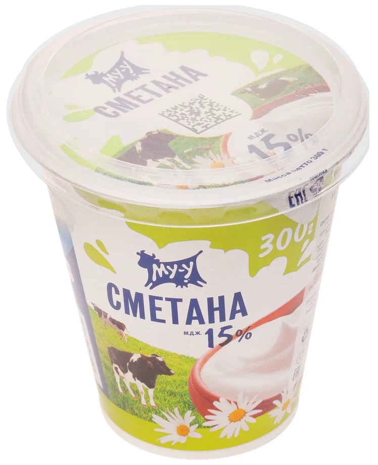 

Сметана Время Му 15%, 300 г