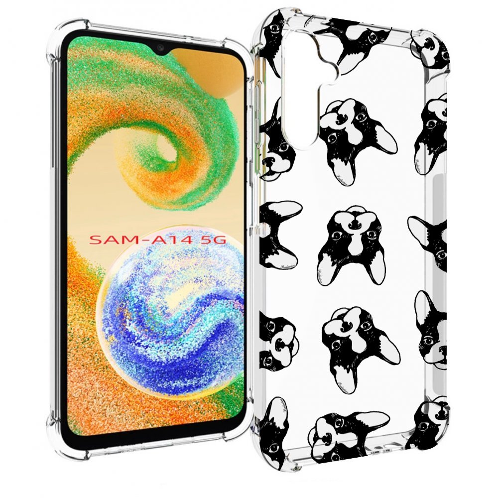 

Чехол MyPads черно белые собачки для Samsung Galaxy A14 5G, Прозрачный, Tocco