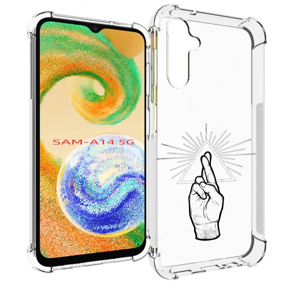 

Чехол MyPads черно белая рука для Samsung Galaxy A14 5G, Прозрачный, Tocco