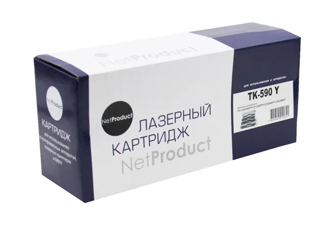 

Тонер-картридж для лазерного принтера NetProduct TK-590Y () желтый, совместимый, TK-590Y