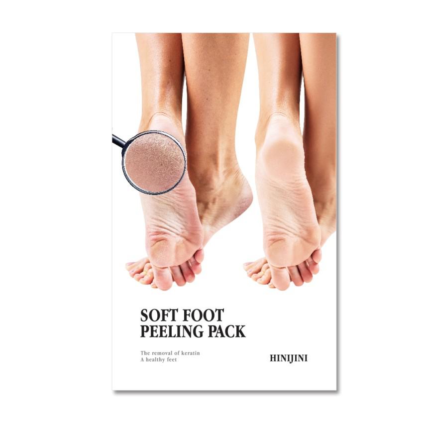 фото Отшелушивающая маска-носки для ног hinijini soft foot peeling pack chamos