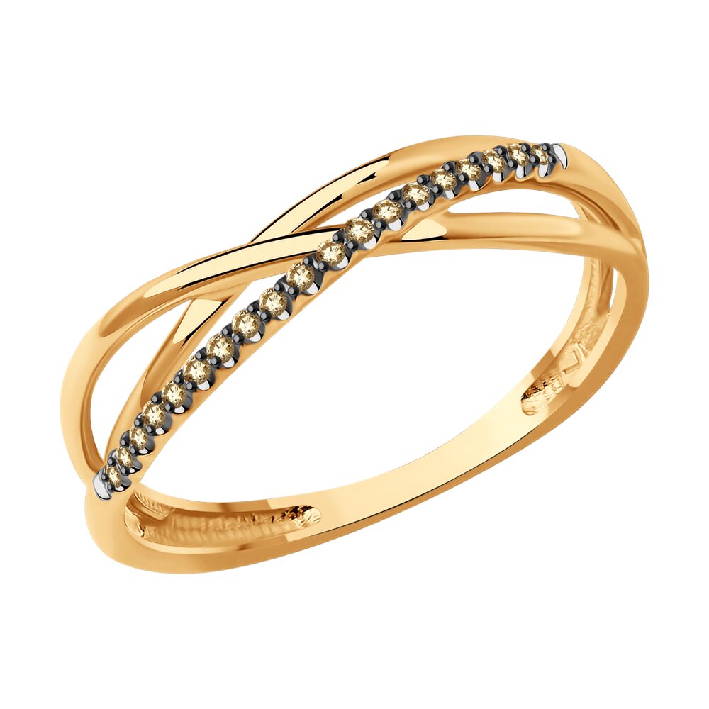 

Кольцо из красного золота с бриллиантом р.  Diamant 51-210-01896-2, 51-210-01896-2