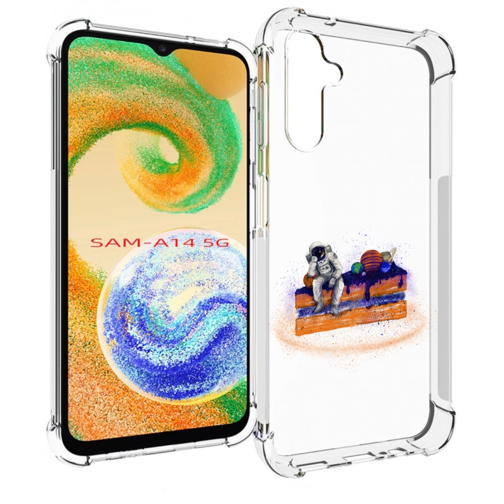 

Чехол MyPads торт с планетами для Samsung Galaxy A14 5G, Прозрачный, Tocco