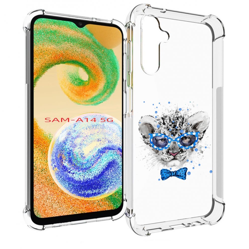 

Чехол MyPads тигренок с бабочкой для Samsung Galaxy A14 5G, Прозрачный, Tocco
