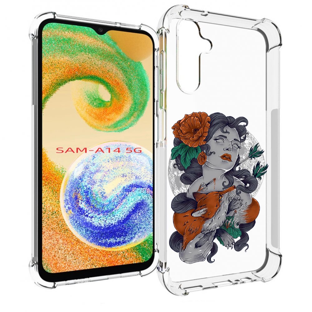 

Чехол MyPads темная девушка с лисой для Samsung Galaxy A14 5G, Прозрачный, Tocco