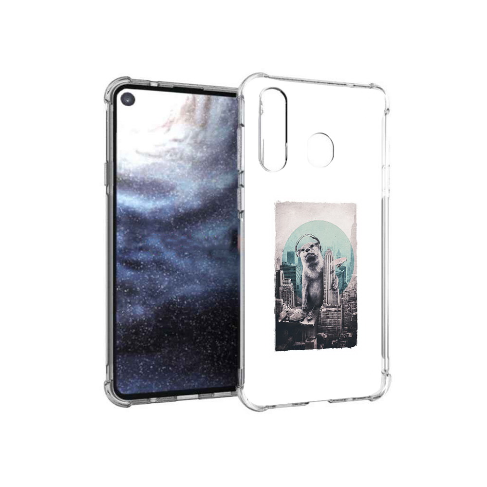 

Чехол MyPads Tocco для Samsung Galaxy A8s выдра в городе (PT124633.501.283), Прозрачный, Tocco