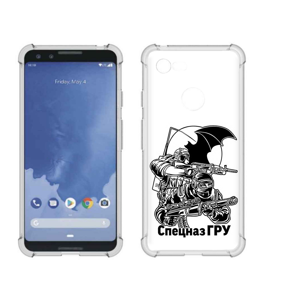 

Чехол MyPads Tocco для Google Pixel 3 спецназ гру, Прозрачный, Tocco