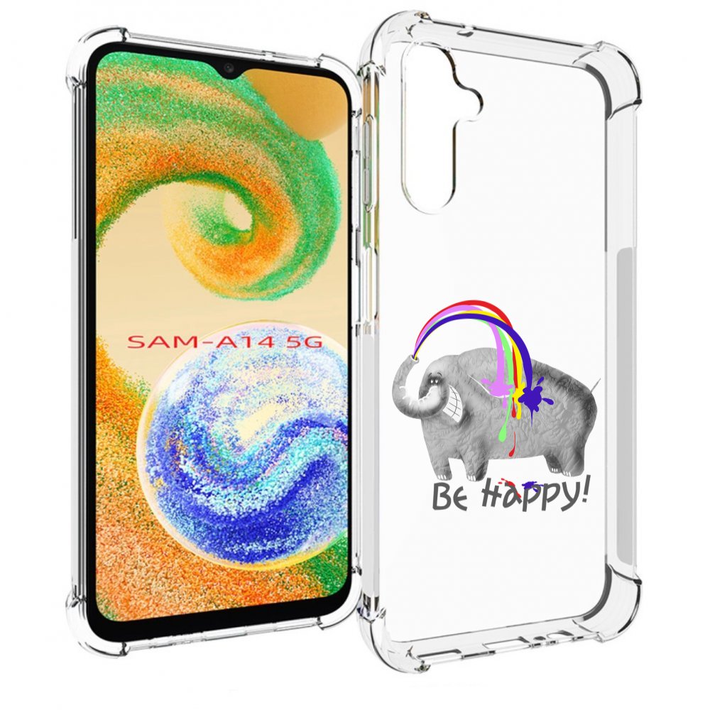 

Чехол MyPads счастливый слон для Samsung Galaxy A14 5G, Прозрачный, Tocco