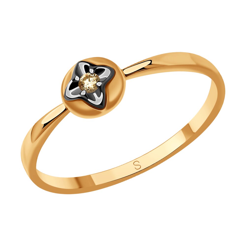 

Кольцо из красного золота с бриллиантом р. 17 Diamant 51-210-01655-1, 51-210-01655-1