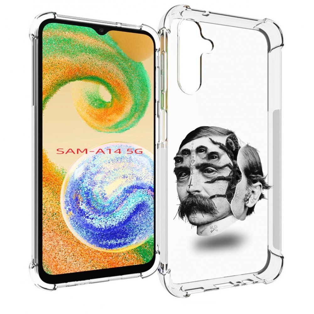

Чехол MyPads страшное лицо мужчины для Samsung Galaxy A14 5G, Прозрачный, Tocco