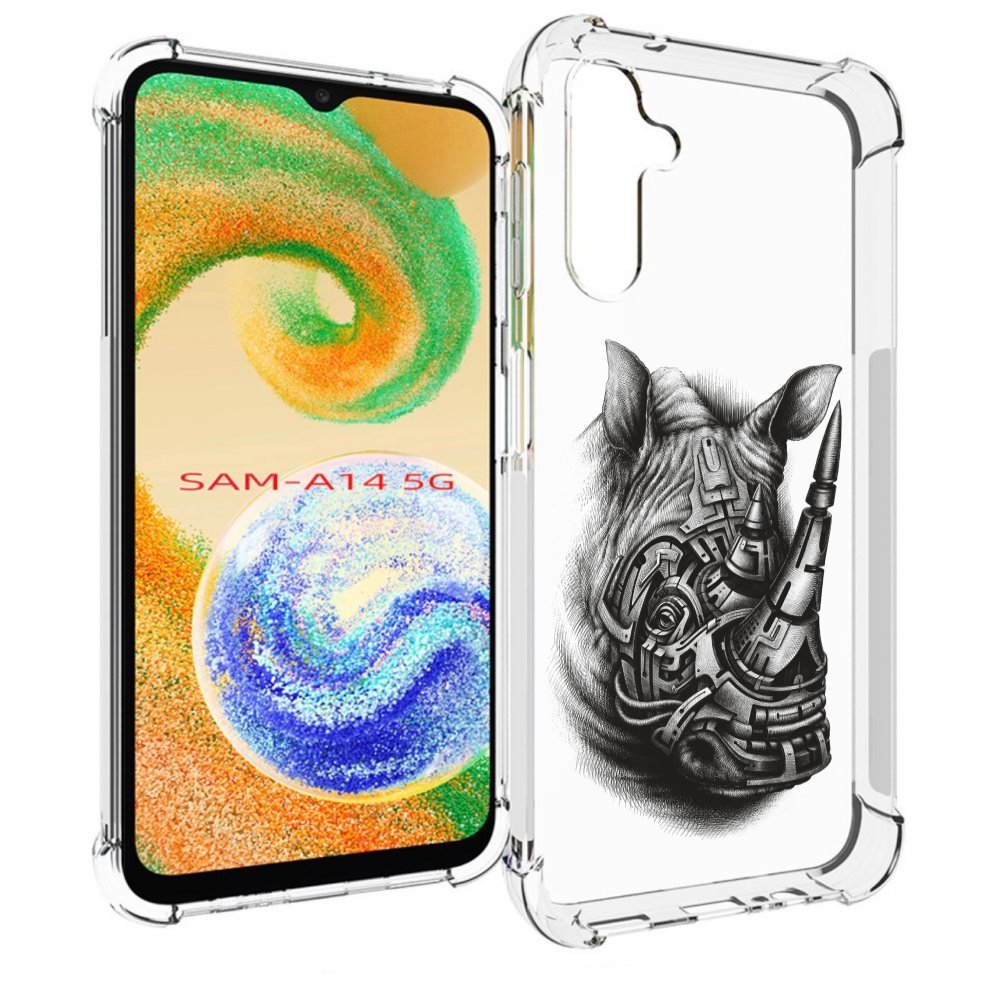 

Чехол MyPads стальной носорог для Samsung Galaxy A14 5G, Прозрачный, Tocco