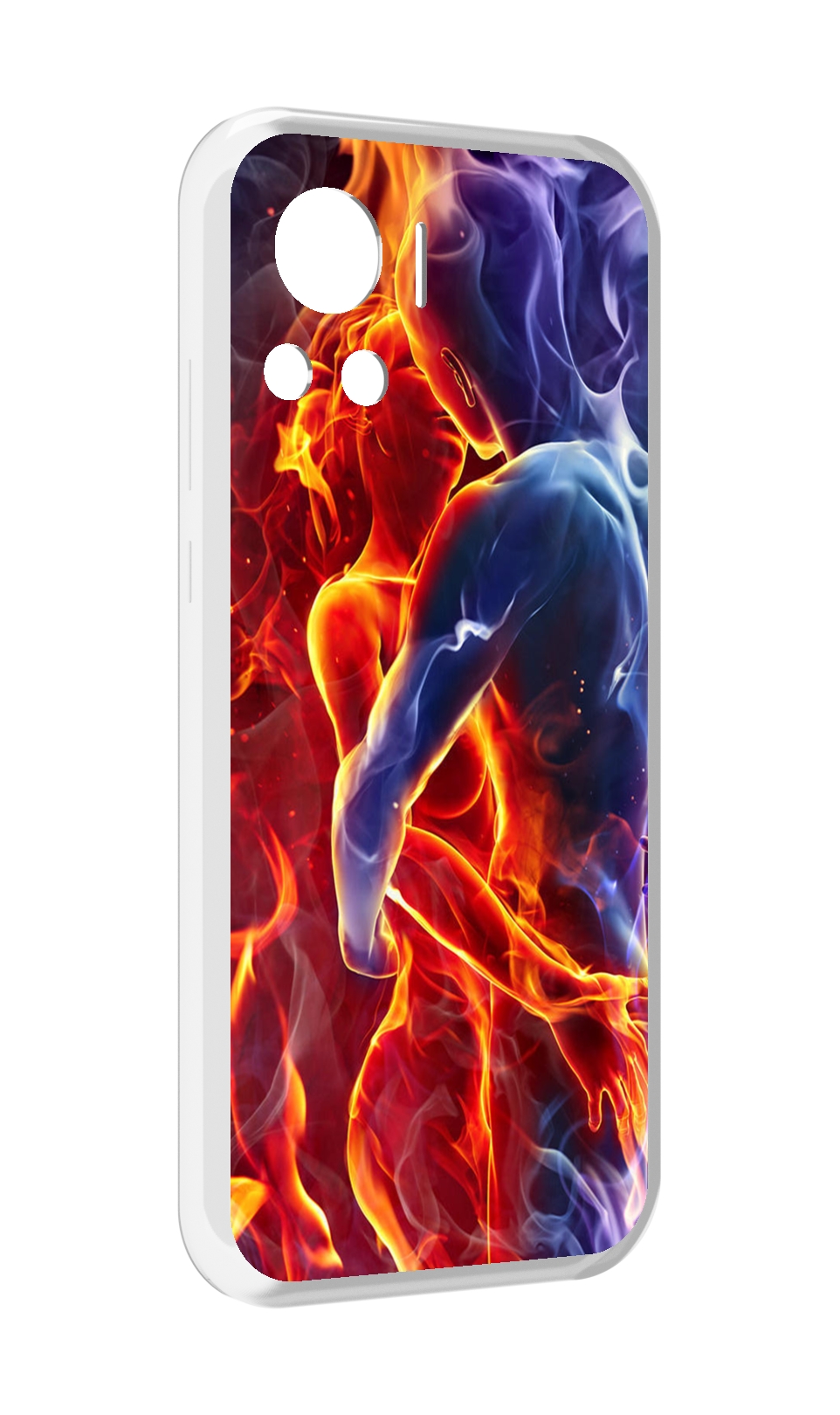

Чехол MyPads Огонь-вода для Motorola Edge 30 Ultra, Прозрачный, Tocco