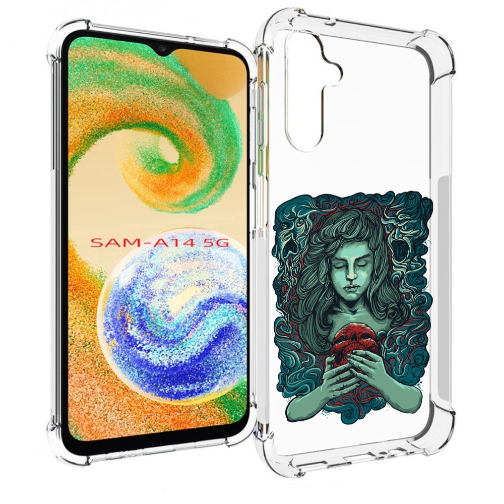 

Чехол MyPads спящая девушка для Samsung Galaxy A14 5G, Прозрачный, Tocco