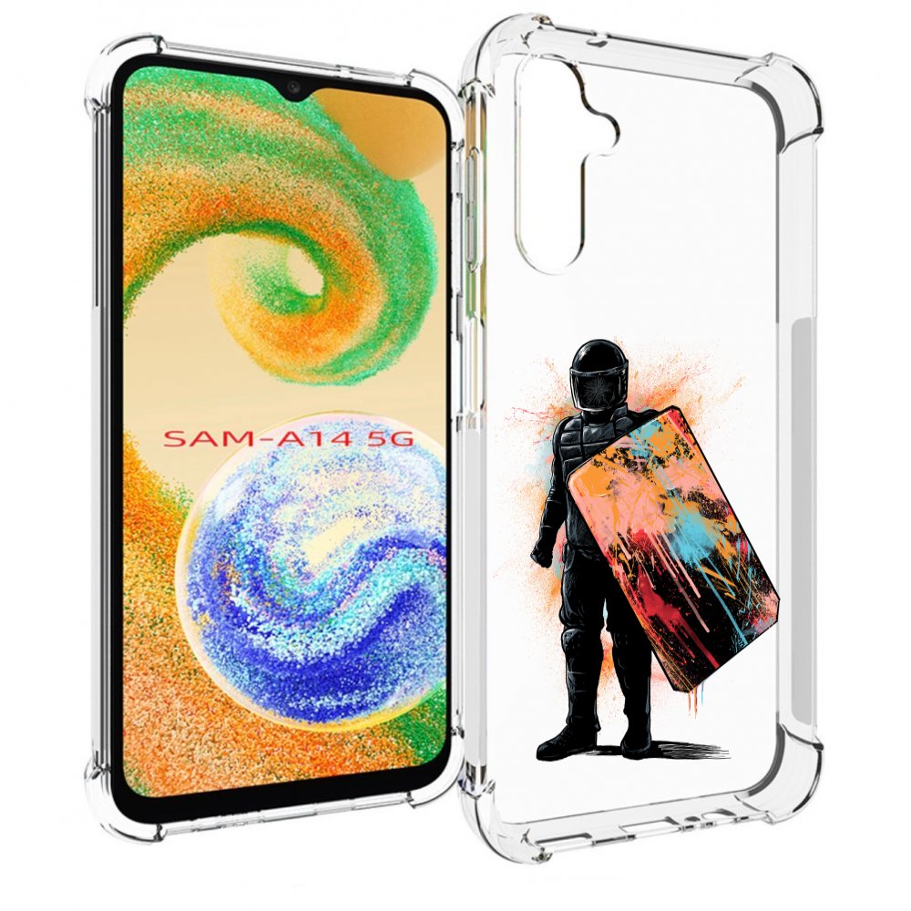 

Чехол MyPads солдат с красочным щитом для Samsung Galaxy A14 5G, Прозрачный, Tocco