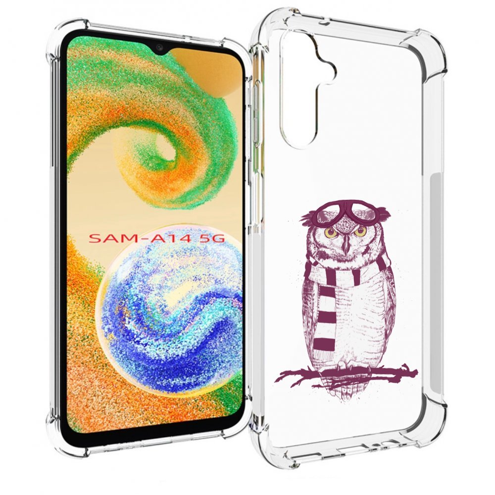 

Чехол MyPads сова-летчик для Samsung Galaxy A14 5G, Прозрачный, Tocco