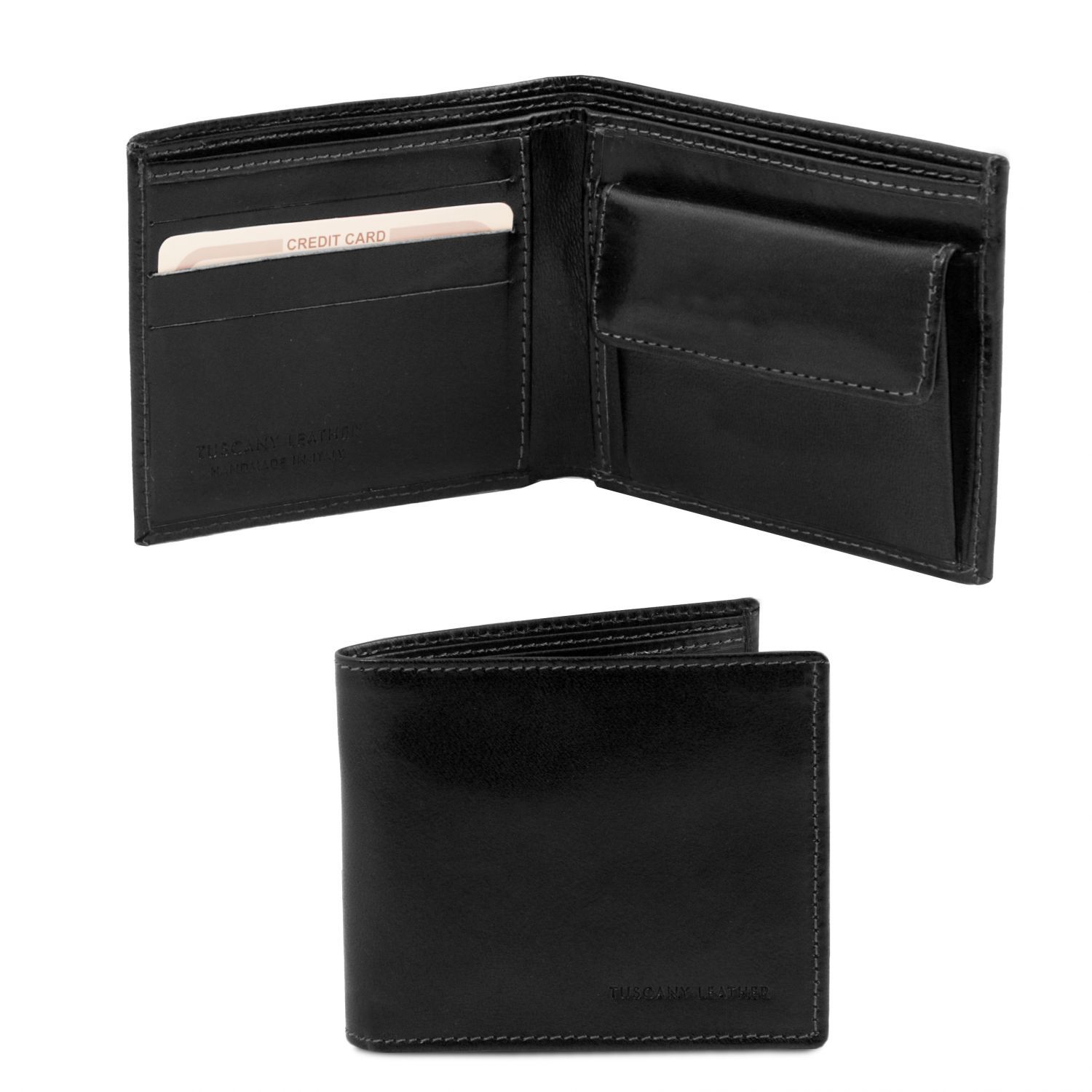

Портмоне мужское Tuscany Leather, ITALY TL140761 черное, Черный, TL140761