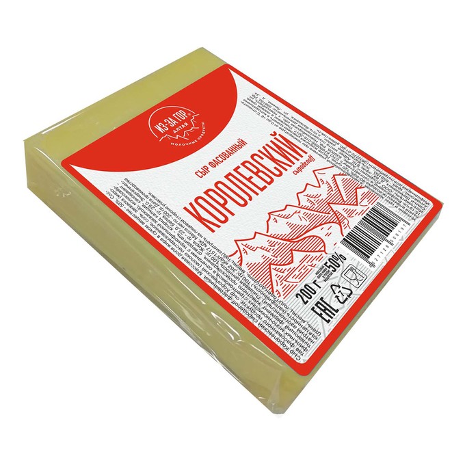 

Сыр Из-за гор Алтая королевский, 50%, 200 г